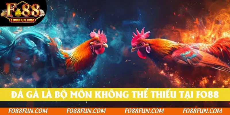 Đá gà là bộ môn không thể thiếu với tín đồ Fo88