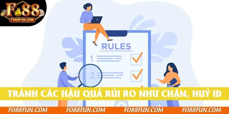 Tránh các hậu quả rủi ro như chặn, huỷ tài khoản