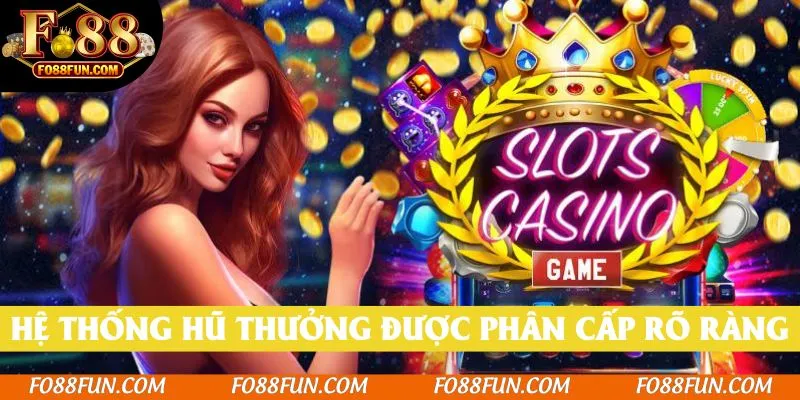 Hệ thống hũ thưởng được phân cấp rõ ràng